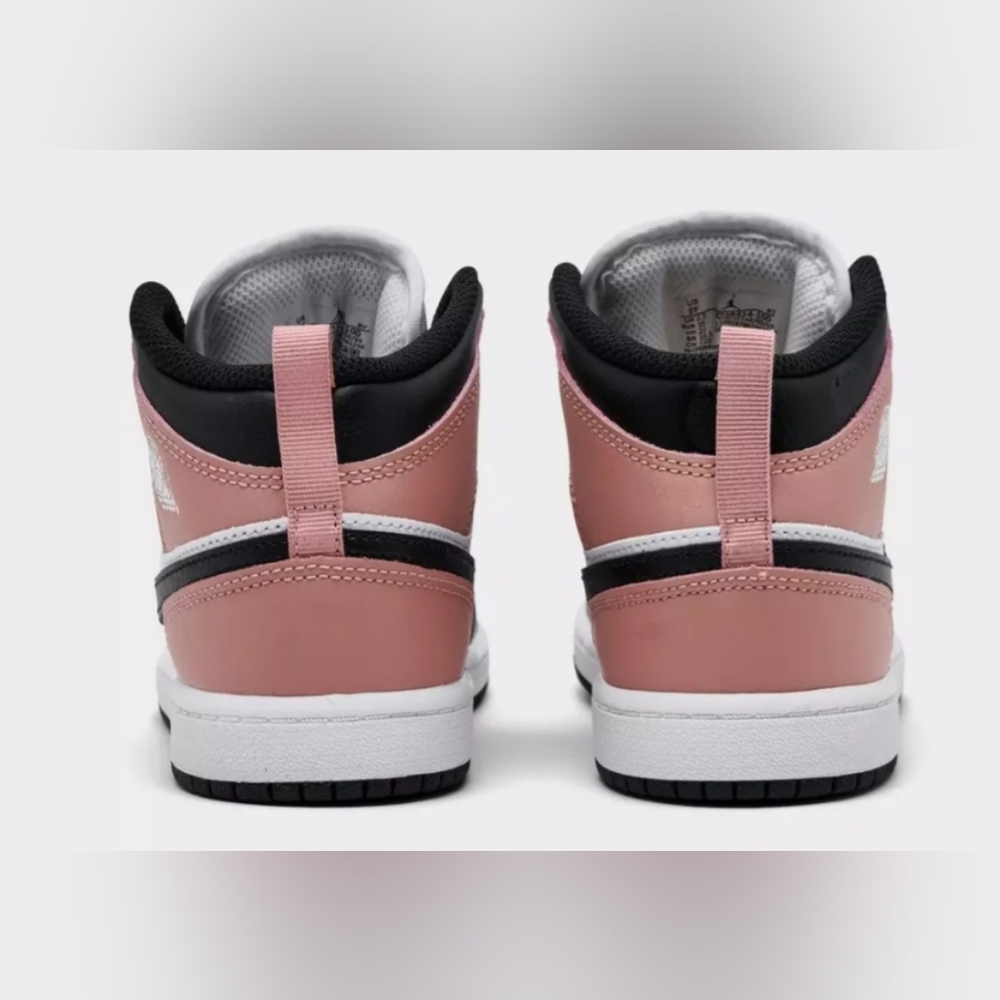 Kids Air Jordan Mids Dusty Pink Sneakers - Picture 6 of 7